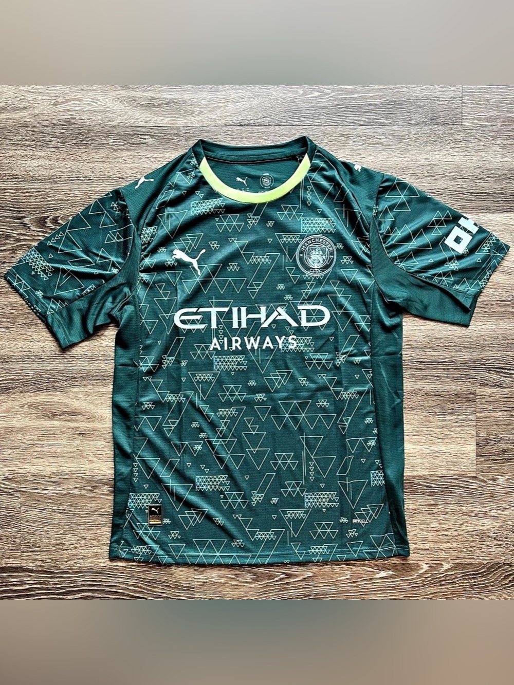 Puma Manchester City 2023/24 Third Jersey - Erling Haaland #9 Haaland #9 Green